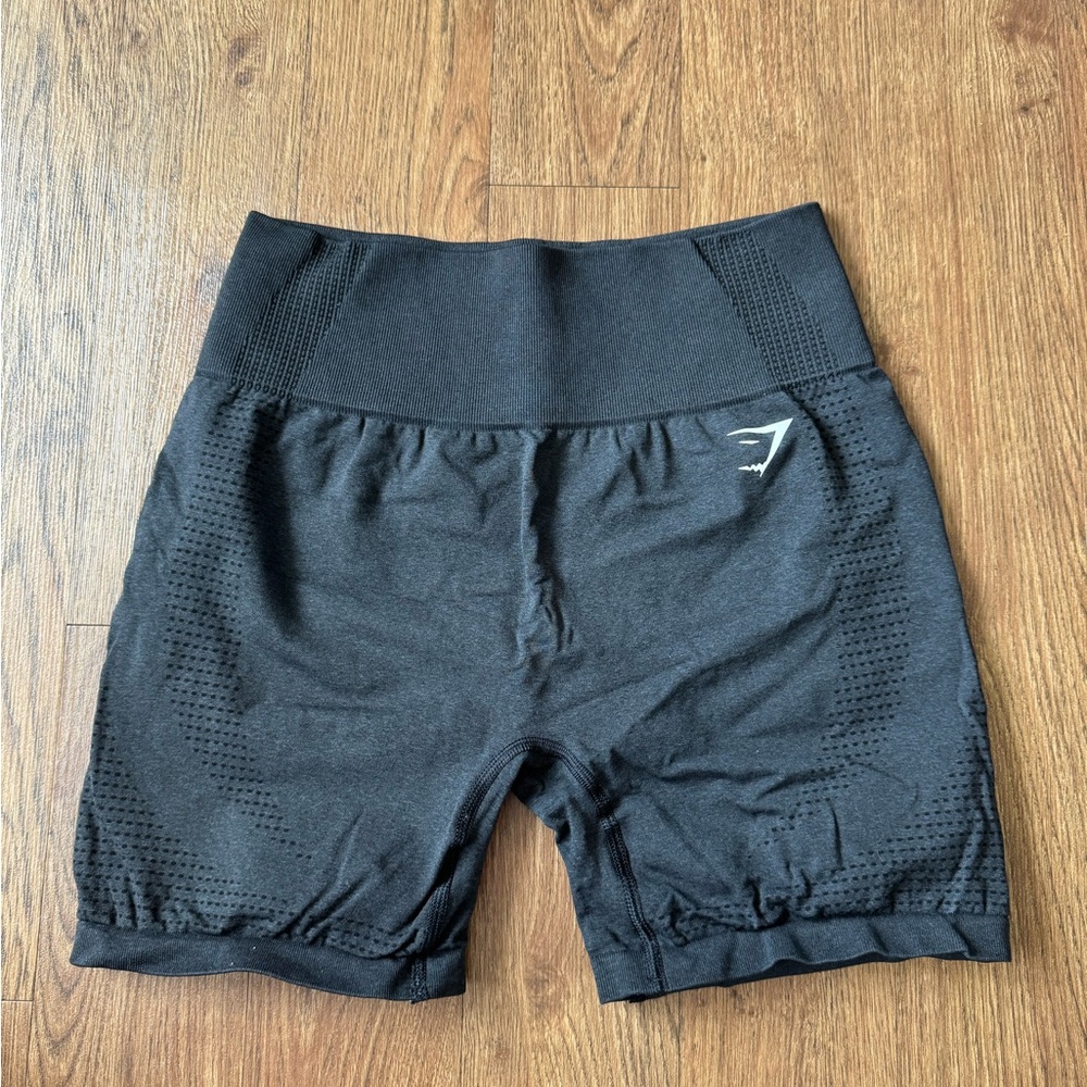 Gymshark Black High-Waisted Shorts